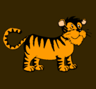 Dibujo Tigre pintado por camilis