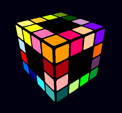 Dibujo Cubo de Rubik pintado por nicolass