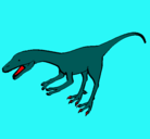 Dibujo Velociraptor II pintado por google