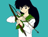 Dibujo Kagome pintado por Evangelion