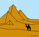 Dibujo Paisaje con pirámides pintado por 6693566