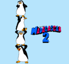 Dibujo Madagascar 2 Pingüinos pintado por Paola14
