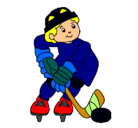 Dibujo Niño jugando a hockey pintado por chuchu