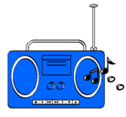 Dibujo Radio cassette 2 pintado por YARETH}