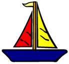 Dibujo Barco velero pintado por camelita