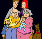 Dibujo Familia pintado por raqay