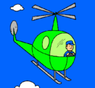 Dibujo Helicóptero pintado por Loreeeeeh