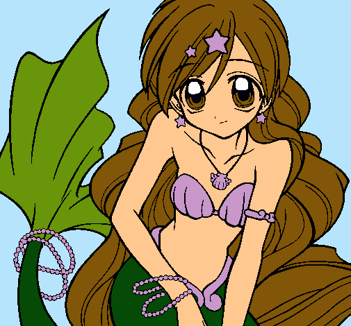 Dibujo Sirena pintado por SaraNoelia