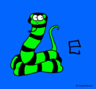 Dibujo Serpiente pintado por pavito