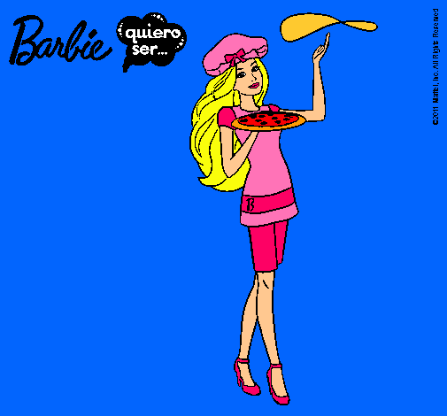 Dibujo Barbie cocinera pintado por SILVIA