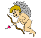 Dibujo Cupido con grandes alas pintado por makmi