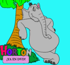Dibujo Horton pintado por yezmin