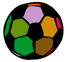 Dibujo Pelota de fútbol pintado por yulieth 