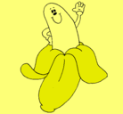 Dibujo Banana pintado por abrilymica