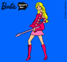 Dibujo Barbie la rockera pintado por merrymerry