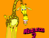 Dibujo Madagascar 2 Melman pintado por ChibiG