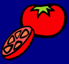 Dibujo Tomate pintado por arantza