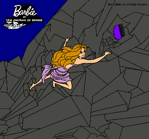 Barbie escalando