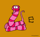 Dibujo Serpiente pintado por Ayra