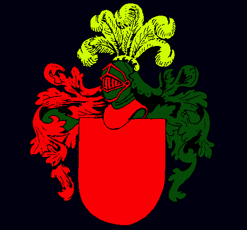 Escudo de armas y casco