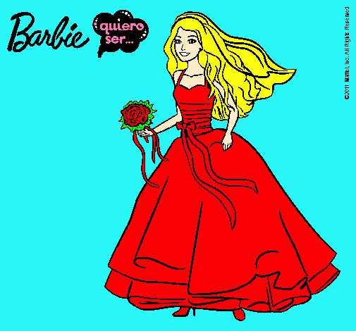 Barbie vestida de novia