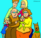 Dibujo Familia pintado por keith