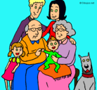 Dibujo Familia pintado por natalyrive