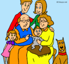 Dibujo Familia pintado por marycatsua
