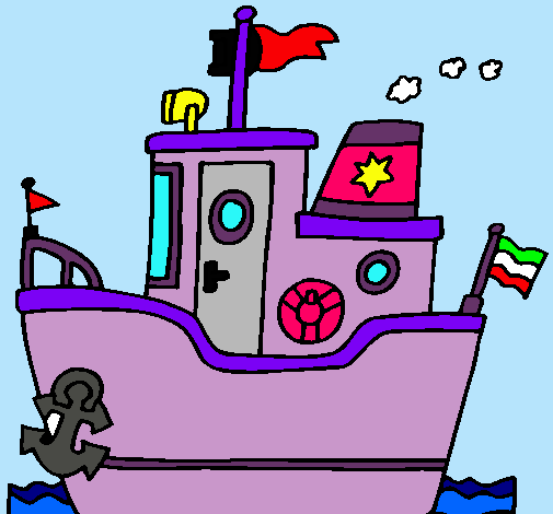 Dibujo Barco con ancla pintado por miriam-cat