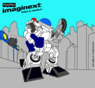 Dibujo Imaginext 4 pintado por danielet