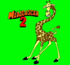 Dibujo Madagascar 2 Melman pintado por huf6r