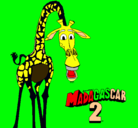 Dibujo Madagascar 2 Melman pintado por christian222