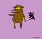 Dibujo Cerdo  pintado por guanlank