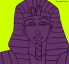 Dibujo Tutankamon pintado por alonxitho