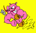 Dibujo Corredor furioso pintado por cerdo