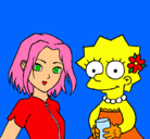 Dibujo Sakura y Lisa pintado por carmen97