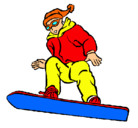 Dibujo Snowboard pintado por franci8