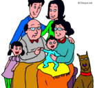 Dibujo Familia pintado por leninjosue