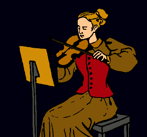 Dama violinista