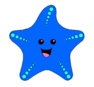 Dibujo Estrella de mar pintado por assfdgdgfgfd