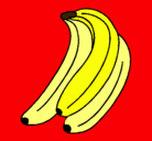 Dibujo Plátanos pintado por mari123