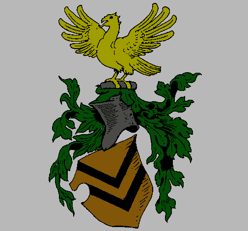 Escudo de armas y aguila 