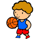 Dibujo Jugador de básquet pintado por baloncesto
