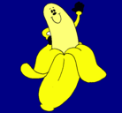 Dibujo Banana pintado por mari123