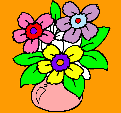 Dibujo Jarrón de flores pintado por NENA06