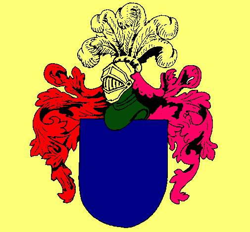 Escudo de armas y casco