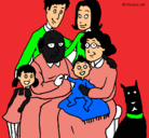 Dibujo Familia pintado por alejandromeg