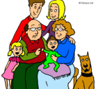Dibujo Familia pintado por grettel21