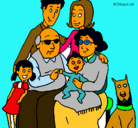 Dibujo Familia pintado por steyci