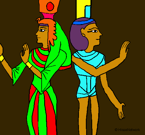 Pintura de la Reina Nefertari